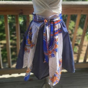 African printed skirt